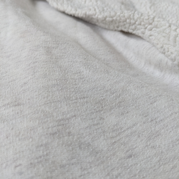 🌷3/15🌷 Gaiam light gray sherpa athleisure cardigan size XS - Picture 5 of 7